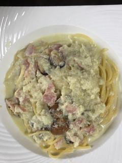 アサリとベーコンのミルクスープパスタ-レシピのメイン写真