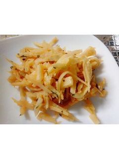 大根の皮のおじゃがカレー炒め-レシピのメイン写真
