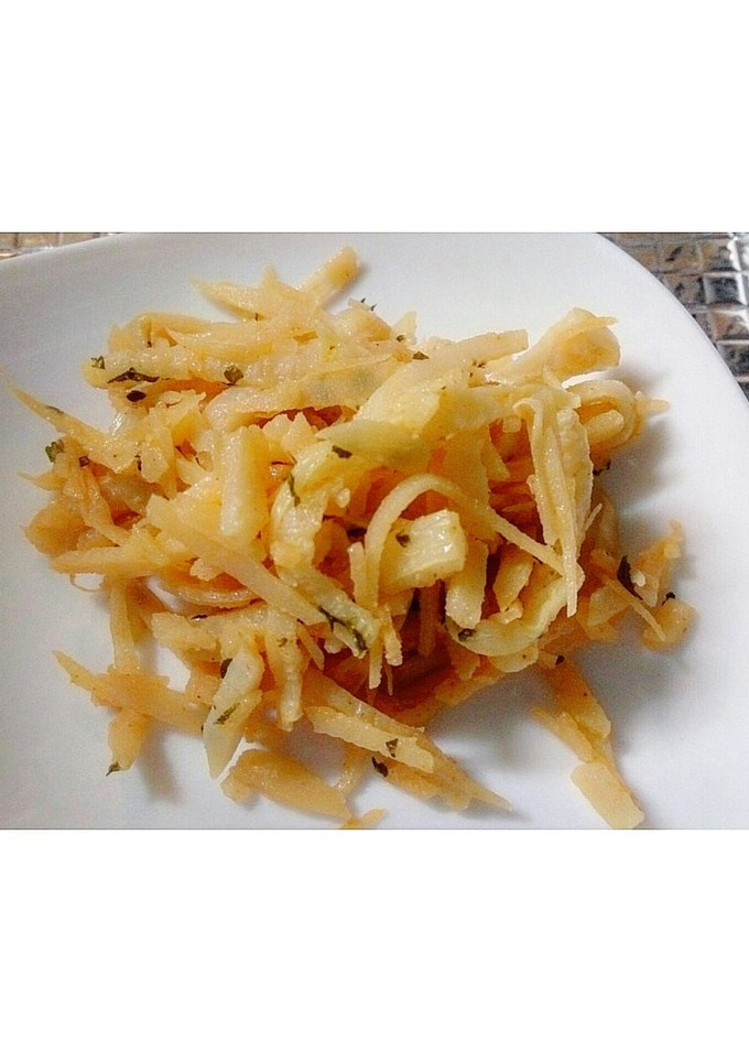 大根の皮のおじゃがカレー炒め-レシピのメイン写真