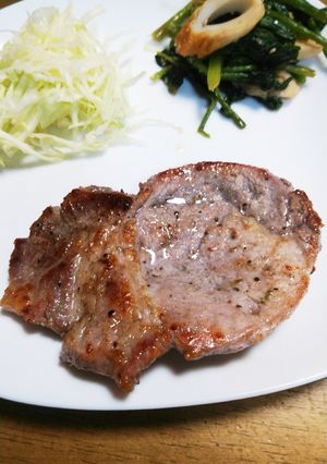 シンプル☆豚ロース肉の塩焼き-レシピのメイン写真