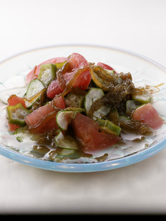 もずくと夏野菜の酢の物-レシピのメイン写真