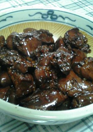 鶏レバーの生姜甘辛煮~圧力鍋-レシピのメイン写真