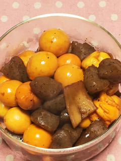 鷄きんかんとコンニャクの甘辛煮-レシピのメイン写真