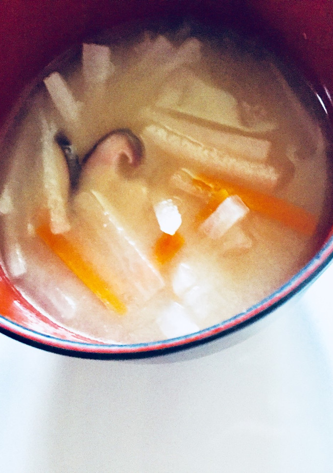 大根と揚げの味噌汁-レシピのメイン写真