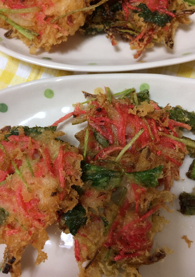 紅生姜と三つ葉 玉ねぎのかき揚げ-レシピのメイン写真