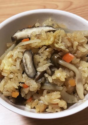 創味のつゆ＊松山あげ♪簡単炊き込みご飯-レシピのメイン写真