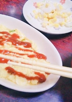 卵ふわふわオムレツ！-レシピのメイン写真
