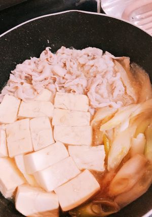 うどんつゆが余ったら、簡単肉どうふ！-レシピのメイン写真