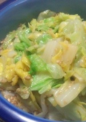 春キャベツの胡麻味噌お浸し-レシピのメイン写真