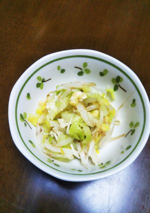 キャベツ・もやし・えのき・油揚げおひたし-レシピのメイン写真