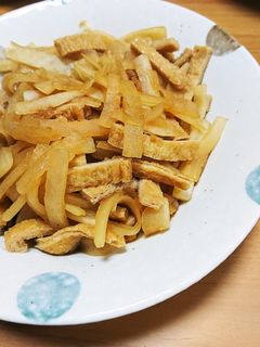 大根と揚げの炒め物-レシピのメイン写真