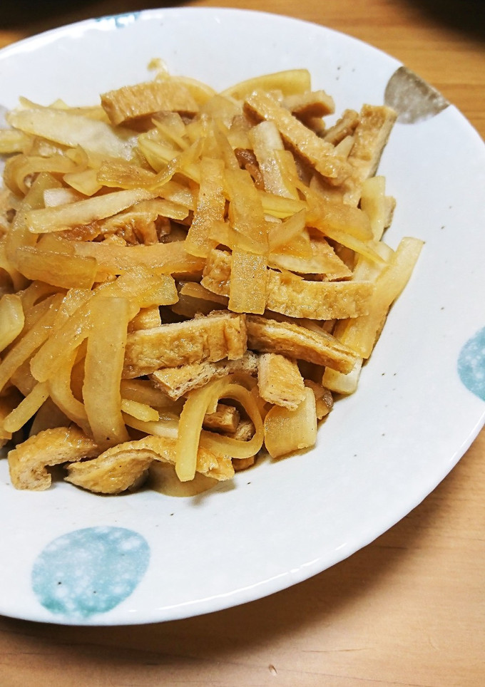 大根と揚げの炒め物-レシピのメイン写真