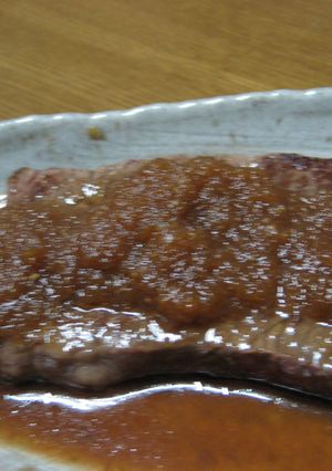 すりおろし玉ねぎのステーキソース-レシピのメイン写真