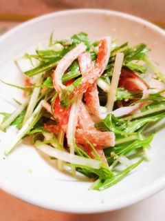 簡単過ぎる水菜サラダ♡-レシピのメイン写真