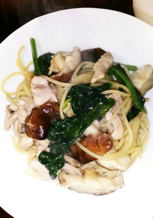 ワンポットパスタは和風出汁を吸ってます-レシピのメイン写真