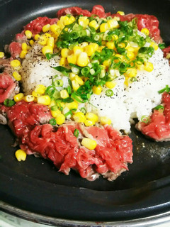 市販の焼肉のたれでペッパーライス!-レシピのメイン写真