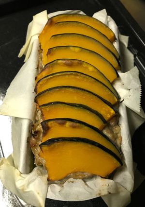 かぼちゃと鶉の卵のミートローフ-レシピのメイン写真