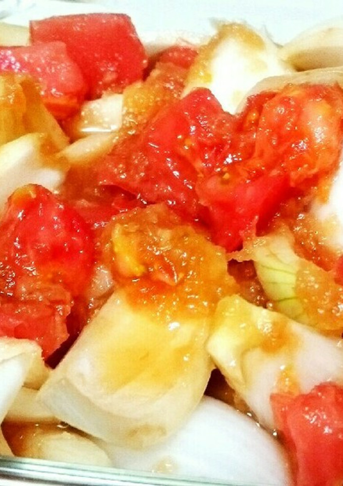新玉ねぎとトマトの甘酢醤油漬け♥簡単☆-レシピのメイン写真