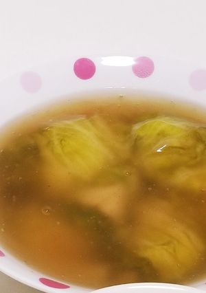 レタスでロールもちのあんかけ♪-レシピのメイン写真
