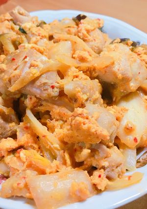 キムチと鶏の炒めあえ-レシピのメイン写真