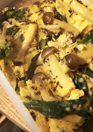 野菜オムレツ！包丁不要簡単レンジズボラ飯-レシピのメイン写真