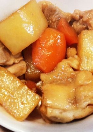 小鍋１つで簡単♪鶏肉と大根にんじんの煮物-レシピのメイン写真
