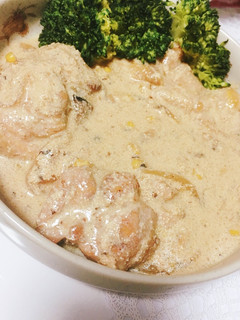 鶏肉の豆乳明太煮-レシピのメイン写真