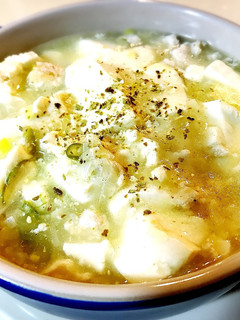 簡単ヘルシー♪白マーボー豆腐(鶏ひき肉)-レシピのメイン写真