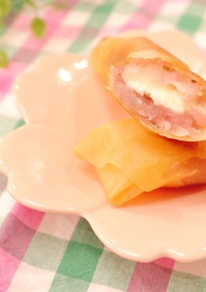 余った春巻きの皮で☆餡クリームチーズ揚げ-レシピのメイン写真