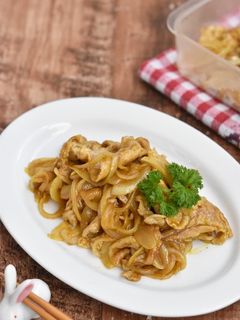 豚こま切れ肉と玉ねぎのカレー炒め-レシピのメイン写真
