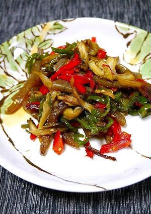 ダイエット！こんにゃく舞茸の甘辛炒め-レシピのメイン写真