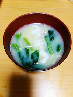 餃子と小松菜のたまごスープ-レシピのメイン写真
