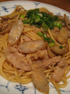 ごぼうと豚バラ肉の和風パスタ♪-レシピのメイン写真