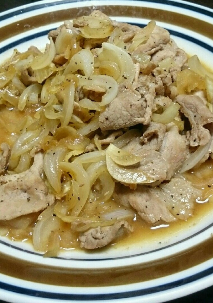 豚肉と新玉ねぎの簡単炒め-レシピのメイン写真