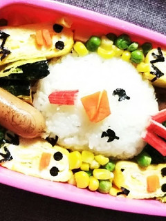 にわとりひよこのお弁当-レシピのメイン写真