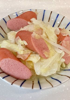 キャベツとウィンナーのさっぱりお酢煮-レシピのメイン写真