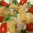 電子レンジで2分三つ葉の豚巻おろしあえ