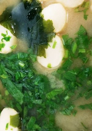 手軽にあと入れ☆かぶの葉(冷凍)味噌汁-レシピのメイン写真