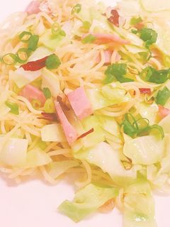 春キャベツたっぷり焼きそばペペロンチーノ-レシピのメイン写真