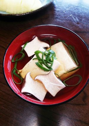 すぐできる☆エリンギとお豆腐のお吸い物-レシピのメイン写真