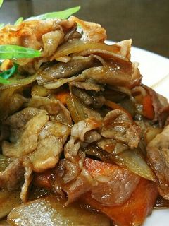自家製焼き肉のタレ玉ねぎと豚ロース炒め物-レシピのメイン写真