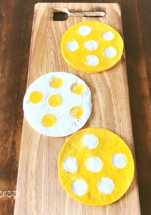 お弁当に！水玉2色薄焼きたまご-レシピのメイン写真