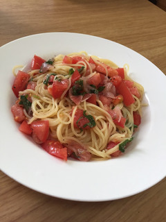 トマトと生ハムの冷製パスタ-レシピのメイン写真
