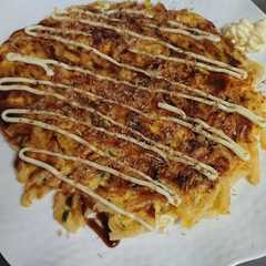 รูปของ うどんのお好み焼き風