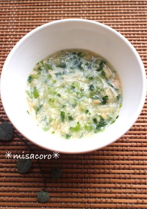 m中期離乳食☆大豆とえのきと小松菜煮-レシピのメイン写真