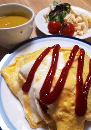 オムライス　炊飯器でケチャップライス-レシピのメイン写真