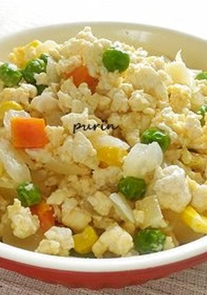 子どもも大好き！コンソメ炒り豆腐-レシピのメイン写真
