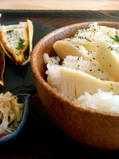 筍ご飯と焼き筍と姫皮の梅肉おかか和え-レシピのメイン写真