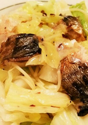 ローソン塩焼さばを使ったキャベツパスタ-レシピのメイン写真