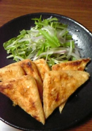 お揚げの網焼き和風ステーキ風ぶっかけぽん-レシピのメイン写真